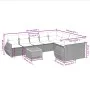 Garden sofa set 10 pieces with black synthetic rattan cushions by , Garden sets - Ref: Foro24-3257491, Price: 611,64 €, Disco...