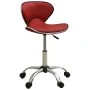Taburete de salón de belleza de cuero sintético vino tinto de , Sillas de peluquería - Ref: Foro24-323679, Precio: 67,06 €, D...