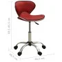 Friseurstuhl aus dunkelrotem Kunstleder von , Friseurstühle - Ref: Foro24-323679, Preis: 67,06 €, Rabatt: %