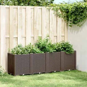 Pflanzgefäß PP braun 160x40x53 cm von , Töpfe und Pflanzgefäße - Ref: Foro24-367860, Preis: 131,07 €, Rabatt: %