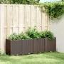 Brown PP planter 160x40x53 cm by , Pots and planters - Ref: Foro24-367860, Price: 131,25 €, Discount: %