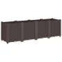 Brown PP planter 160x40x53 cm by , Pots and planters - Ref: Foro24-367860, Price: 131,25 €, Discount: %