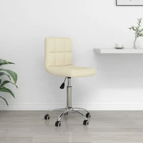 Drehbarer Bürostuhl aus cremefarbenem Stoff von , Bürostühle - Ref: Foro24-334315, Preis: 84,78 €, Rabatt: %