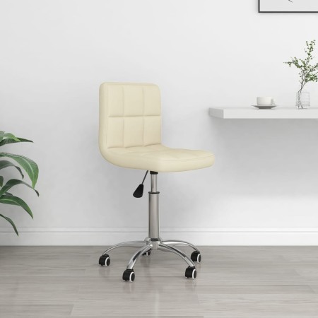 Drehbarer Bürostuhl aus cremefarbenem Stoff von , Bürostühle - Ref: Foro24-334315, Preis: 85,50 €, Rabatt: %