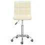 Cream-colored fabric swivel office chair by , Office chairs - Ref: Foro24-334315, Price: 84,78 €, Discount: %