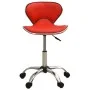Roter Kunstleder-Salonhocker von , Friseurstühle - Ref: Foro24-323675, Preis: 66,80 €, Rabatt: %