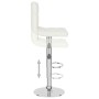 White synthetic leather kitchen stool by , Kitchen stools - Ref: Foro24-334219, Price: 97,70 €, Discount: %