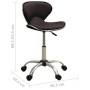 Silla de oficina de cuero sintético marrón de , Sillas de oficina - Ref: Foro24-3088628, Precio: 76,86 €
