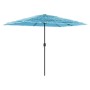 Sombrilla de jardín con poste de acero azul 300x200x250 cm by , Umbrellas - Ref: Foro24-4005094, Price: 93,73 €, Discount: %