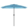 Sombrilla de jardín con poste de acero azul 300x200x250 cm by , Umbrellas - Ref: Foro24-4005094, Price: 93,73 €, Discount: %