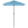 Sombrilla de jardín con poste de acero azul 300x200x250 cm by , Umbrellas - Ref: Foro24-4005094, Price: 93,73 €, Discount: %