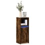 Aparador con LED madera ingeniería roble ahumado 38x34x100 cm by , Sideboards - Ref: Foro24-852170, Price: 54,95 €, Discount: %