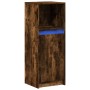 Sideboard mit LED-Beleuchtung, Eichenholz in Raucheiche-Optik, 38x34x100 cm. von , Sideboards - Ref: Foro24-852170, Preis: 54...