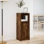 Aparador con LED madera ingeniería roble ahumado 38x34x100 cm by , Sideboards - Ref: Foro24-852170, Price: 54,28 €, Discount: %