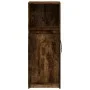 Aparador con LED madera ingeniería roble ahumado 38x34x100 cm by , Sideboards - Ref: Foro24-852170, Price: 54,28 €, Discount: %