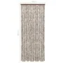 Taupe gray and white chenille mosquito net curtain 56x185 cm by vidaXL, Mosquito nets for windows - Ref: Foro24-325460, Price...