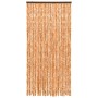 Ockerfarbener und weißer Chenille-Moskitonetz-Vorhang, 100 x 220 cm von vidaXL, Moskitonetze für Fenster - Ref: Foro24-325459...