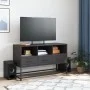 Black steel TV stand 100.5x39x60.5 cm by , TV Furniture - Ref: Foro24-846542, Price: 78,76 €, Discount: %