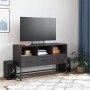 Schwarzer TV-Schrank aus Stahl, 100,5x39x60,5 cm. von , TV-Möbel - Ref: Foro24-846542, Preis: 79,51 €, Rabatt: %