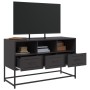 Schwarzer TV-Schrank aus Stahl, 100,5x39x60,5 cm. von , TV-Möbel - Ref: Foro24-846542, Preis: 79,51 €, Rabatt: %