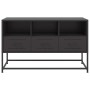 Schwarzer TV-Schrank aus Stahl, 100,5x39x60,5 cm. von , TV-Möbel - Ref: Foro24-846542, Preis: 79,51 €, Rabatt: %