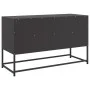 Black steel TV stand 100.5x39x60.5 cm by , TV Furniture - Ref: Foro24-846542, Price: 78,76 €, Discount: %