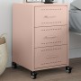 Mesita de noche acero rosa 36x39x59 cm de , Mesitas de noche - Ref: Foro24-846729, Precio: 104,40 €, Descuento: %