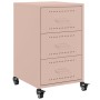 Mesita de noche acero rosa 36x39x59 cm de , Mesitas de noche - Ref: Foro24-846729, Precio: 104,40 €, Descuento: %