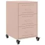 Mesita de noche acero rosa 36x39x59 cm by , Nightstands - Ref: Foro24-846729, Price: 100,30 €, Discount: %