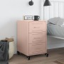 Mesita de noche acero rosa 36x39x59 cm de , Mesitas de noche - Ref: Foro24-846729, Precio: 104,40 €, Descuento: %