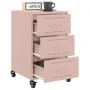 Mesita de noche acero rosa 36x39x59 cm by , Nightstands - Ref: Foro24-846729, Price: 100,30 €, Discount: %