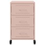 Mesita de noche acero rosa 36x39x59 cm de , Mesitas de noche - Ref: Foro24-846729, Precio: 104,40 €, Descuento: %