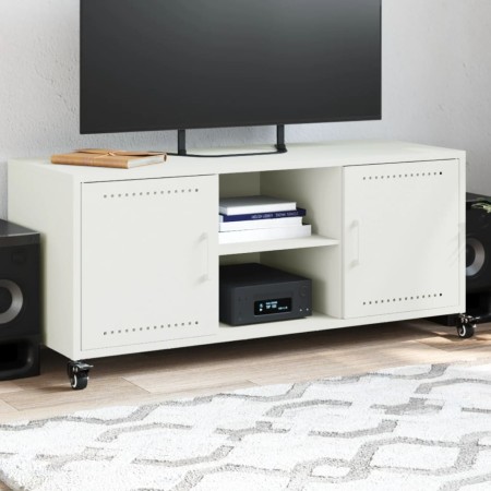 Mueble de TV acero blanco 100,5x39x43,5 cm von , TV-Möbel - Ref: Foro24-846667, Preis: 93,80 €, Rabatt: %