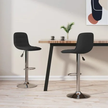 Küchenhocker 2 Stück Stoff schwarz von , Küchenhocker - Ref: Foro24-333951, Preis: 128,91 €, Rabatt: %