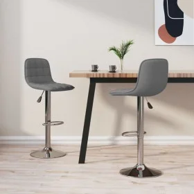 Kitchen stools 2 units light gray fabric by , Kitchen stools - Ref: Foro24-333945, Price: 127,06 €, Discount: %