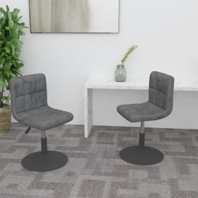 Swivel dining chairs 2 units dark gray velvet by , dining chairs - Ref: Foro24-334264, Price: 125,55 €, Discount: %