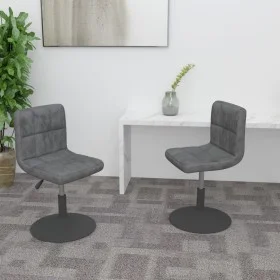 Swivel dining chairs 2 units dark gray velvet by , dining chairs - Ref: Foro24-334264, Price: 124,21 €, Discount: %