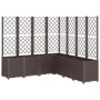 Brown PP planter with trellis 160x160x140 cm by , Pots and planters - Ref: Foro24-367885, Price: 321,64 €, Discount: %