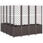 Brown PP planter with trellis 160x160x140 cm by , Pots and planters - Ref: Foro24-367885, Price: 321,64 €, Discount: %