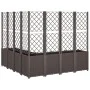 Jardinera con enrejado PP marrón 160x160x140 cm de , Maceteros y jardineras - Ref: Foro24-367885, Precio: 305,30 €, Descuento: %