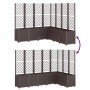 Brown PP planter with trellis 160x160x140 cm by , Pots and planters - Ref: Foro24-367885, Price: 321,64 €, Discount: %