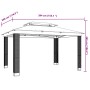 Gazebo with double cream fabric roof 3.94x2.96 m by , Tents and gazebos - Ref: Foro24-368446, Price: 348,60 €, Discount: %