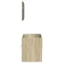 Bathroom cabinet with oak Sonoma colored mirror 80x38.5x45 cm by , Bathroom furniture - Ref: Foro24-849646, Price: 69,87 €, D...