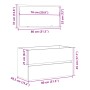 Badezimmerschrank mit Spiegel in Sonoma-Eiche, 80x38,5x45 cm. von , Badezimmermöbel - Ref: Foro24-849646, Preis: 69,87 €, Rab...