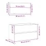 Badezimmerschrank mit Spiegel in Sonoma-Eiche, 80x38,5x45 cm. von , Badezimmermöbel - Ref: Foro24-849646, Preis: 68,91 €, Rab...