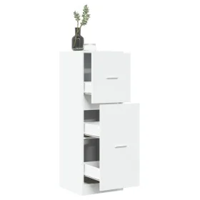 Engineered wood white medicine cabinet 40x41x118 cm by , Lockers and storage cabinets - Ref: Foro24-855196, Price: 101,77 €, ...
