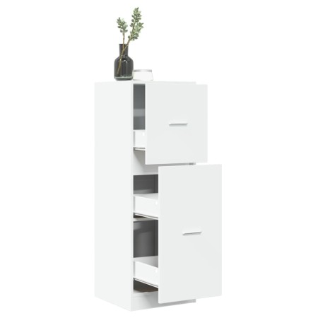 Engineered wood white medicine cabinet 40x41x118 cm by , Lockers and storage cabinets - Ref: Foro24-855196, Price: 98,99 €, D...