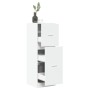 Engineered wood white medicine cabinet 40x41x118 cm by , Lockers and storage cabinets - Ref: Foro24-855196, Price: 98,99 €, D...