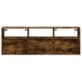 Wand-TV-Möbel mit LED-Lichtern in geräucherter Eiche 130x31x45 cm von , TV-Möbel - Ref: Foro24-852345, Preis: 96,93 €, Rabatt: %