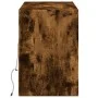 Wand-TV-Möbel mit LED-Lichtern in geräucherter Eiche 130x31x45 cm von , TV-Möbel - Ref: Foro24-852345, Preis: 96,93 €, Rabatt: %